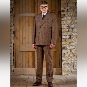 Revival Vintage UK Men’s 1930’s 1940’s Style Countrymen 3 Piece Suit 42R